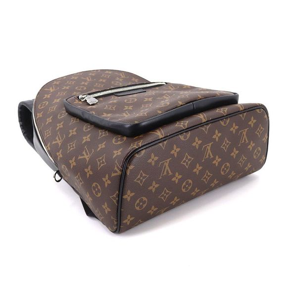 Louis Vuitton Monogram Macassar Josh NV Backpack Rucksack Brown Black - Picture 4 of 8